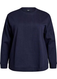 FLASH - Genser med crewneck, Blå FLASH - Genser med crewneck
