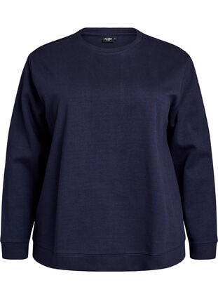 Zizzi FLASH - Genser med crewneck, Blå, Packshot image number 0