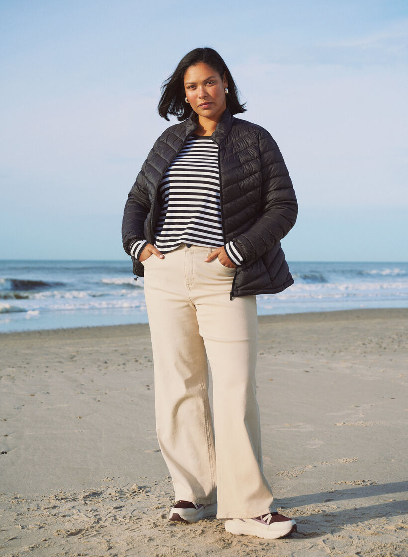 Lett jakke med lommer, Svart, Image image number 0