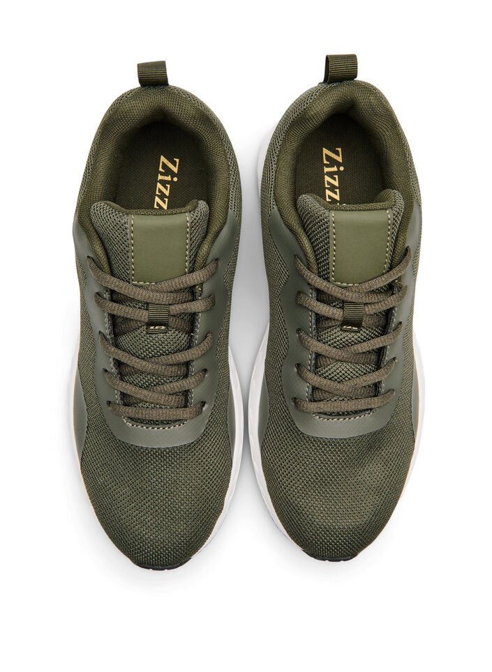 Wide fit - Mesh sneakers, Forest Night, Packshot