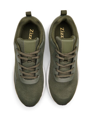 Zizzi Wide fit - Mesh sneakers, Grønn, Packshot image number 2