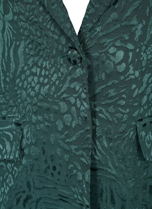Zizzi Blazer i viskose med tone-i-tone trykk, Ponderosa Pine, Packshot image number 2