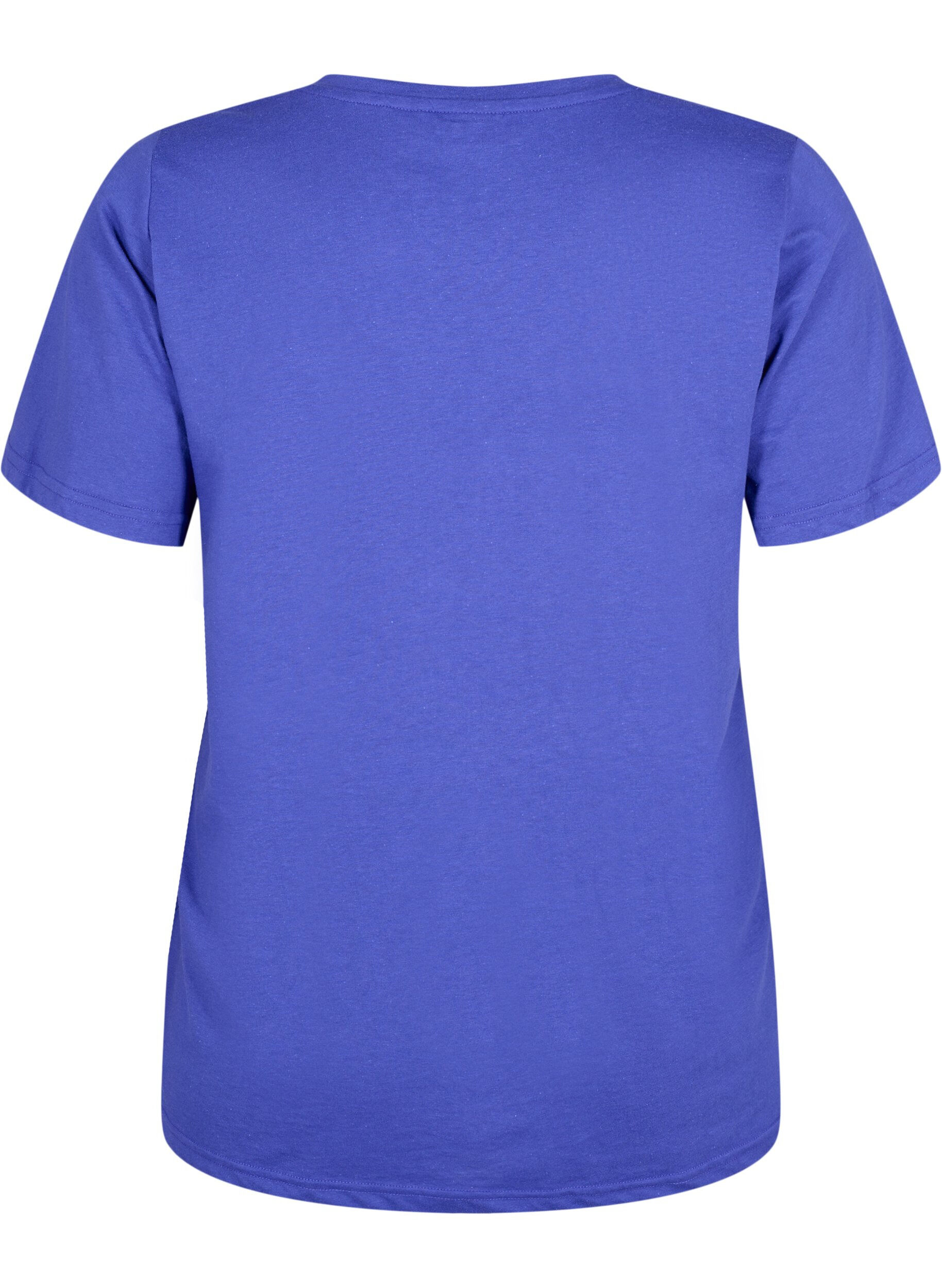 Zizzi FLASH - T-skjorte med V-hals, Royal Blue, Packshot image number 1