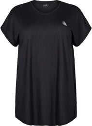 Lang trenings-T-skjorte, Svart