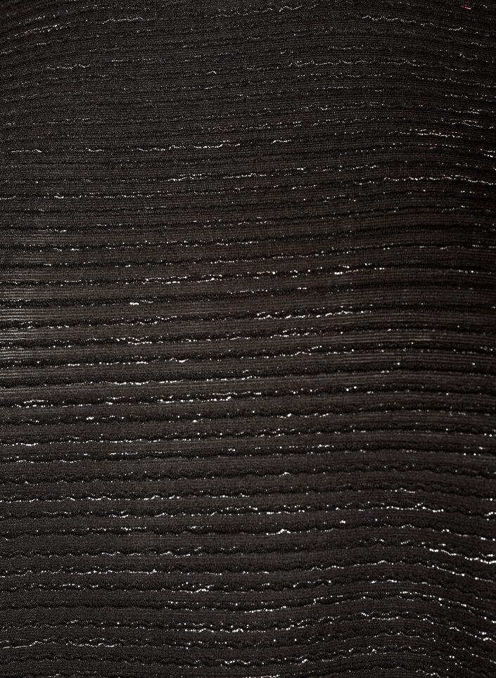 Bluse med tekstur og glitter, Svart, Packshot image number 2