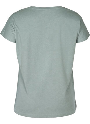 T-skjorte med v-hals, Balsam Green, Packshot image number 1