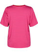 T-skjorte med TENCEL™ Lyocell og striper, Rosa, Packshot image number 1