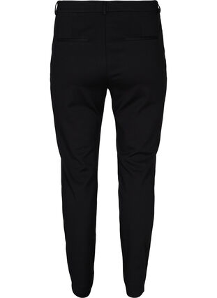 Tettsittende bukser med lommer og glidelås, Black, Packshot image number 1