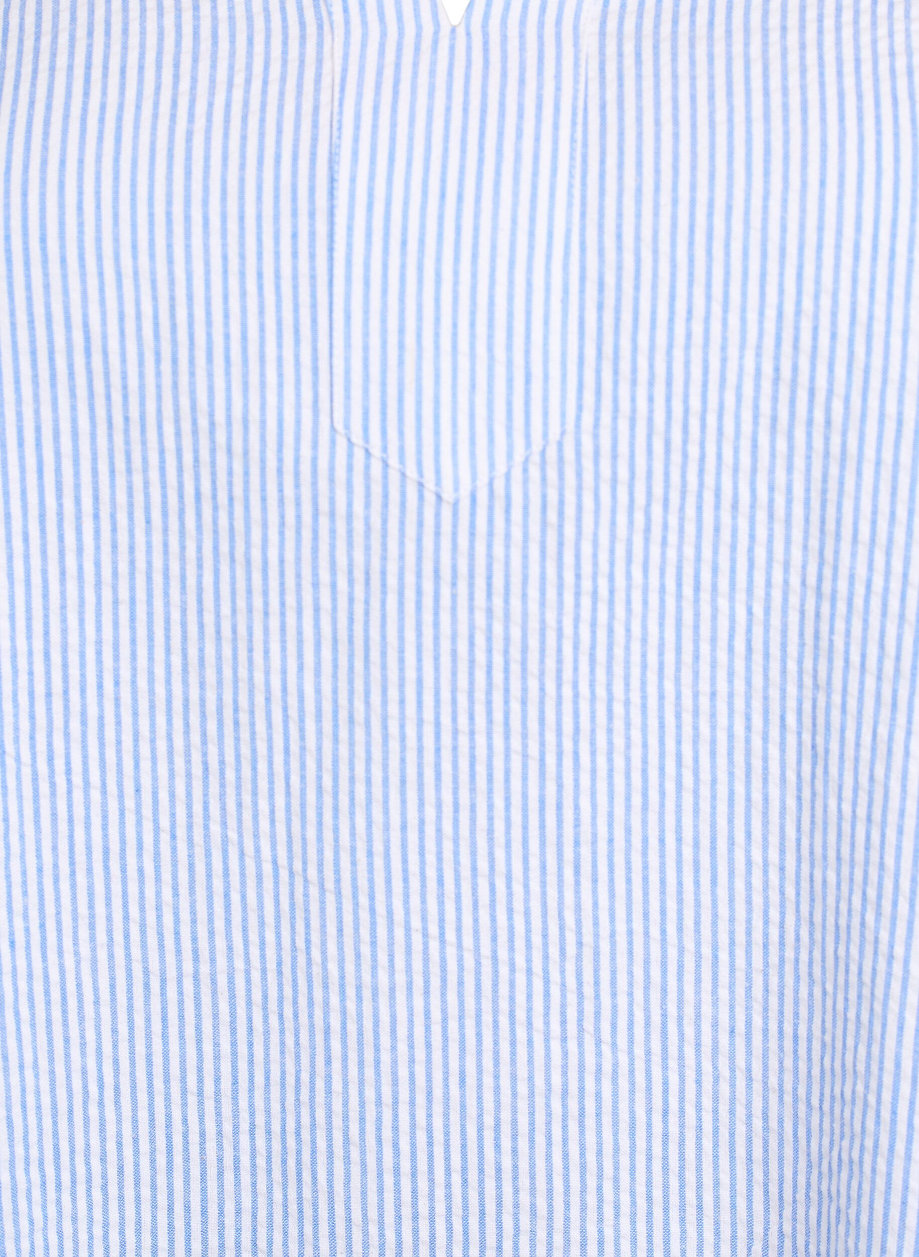 Zizzi Kort, stripete kjole med volanger, Bl&aring;, Packshot image number 2