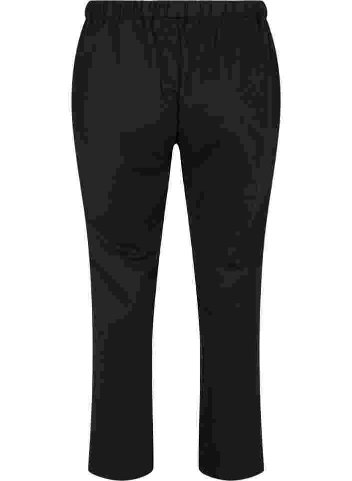 Bukser med vidde og lommer, Black, Packshot image number 1