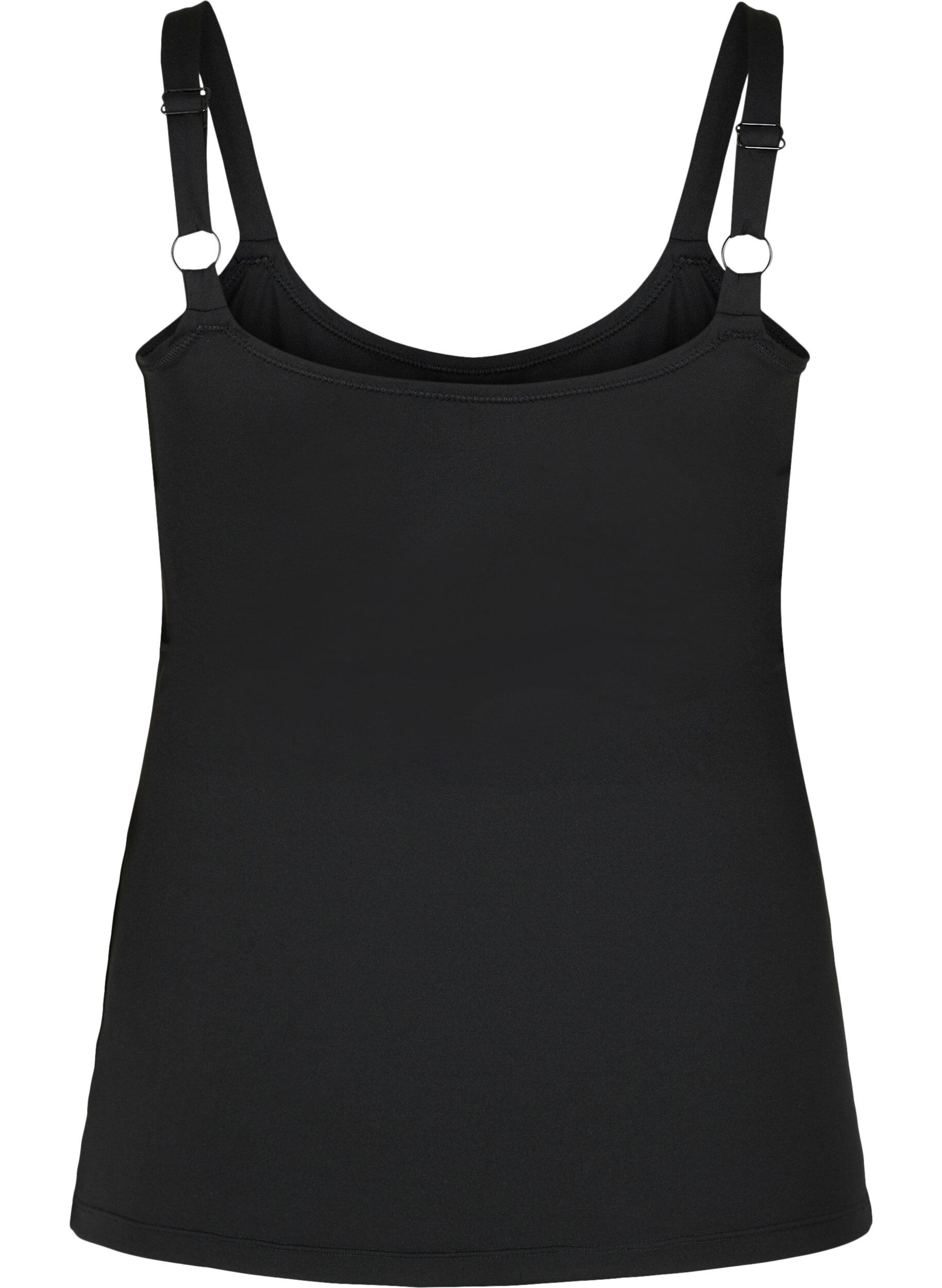 Zizzi Light shapewear topp med justerbare stropper, Black, Packshot image number 1