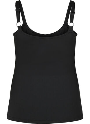 Light shapewear topp med justerbare stropper, Black, Packshot image number 1