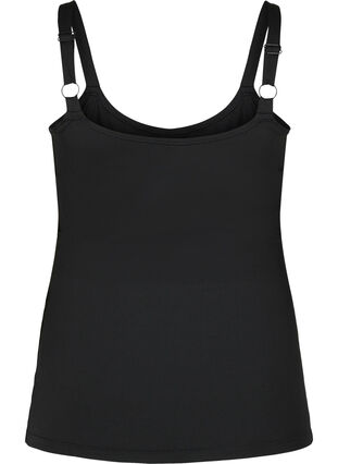Zizzi Light shapewear topp med justerbare stropper, Black, Packshot image number 1