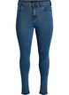 Amy jeans med h&oslash;y midje og ekstra smal passform, Bl&aring;, Packshot image number 0