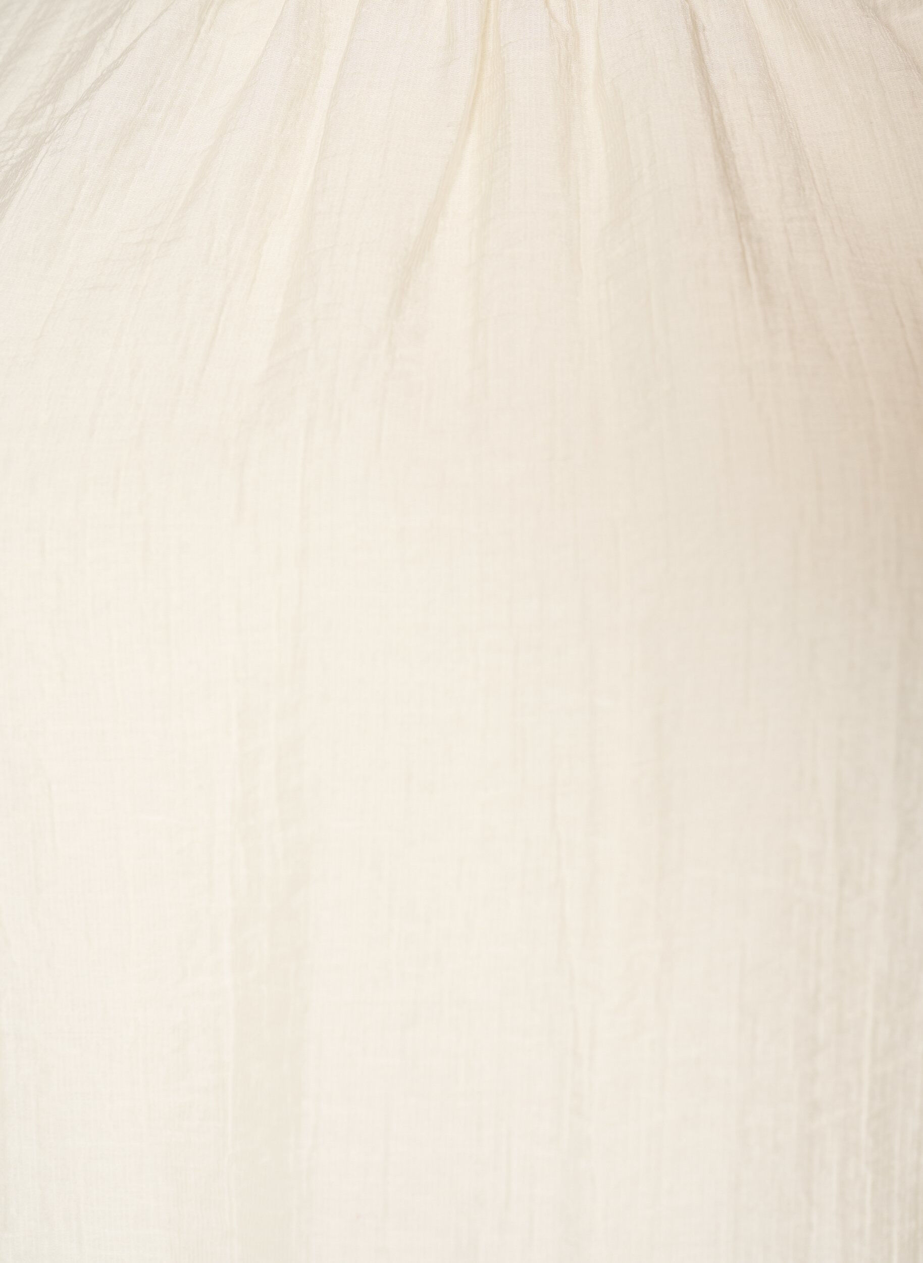 ZizziBluse med rysjer og ballongfasong, Vanilje, Packshot image number 2