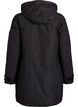 Vannavst&oslash;tende parka med hette og funksjonelle detaljer, Svart, Packshot image number 1