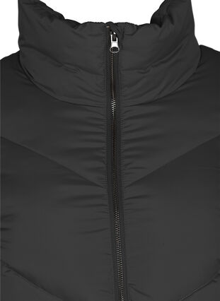 Lang høyhalset jakke, Black, Packshot image number 2