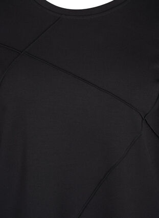 Langermet genser med rund hals, Black, Packshot image number 2
