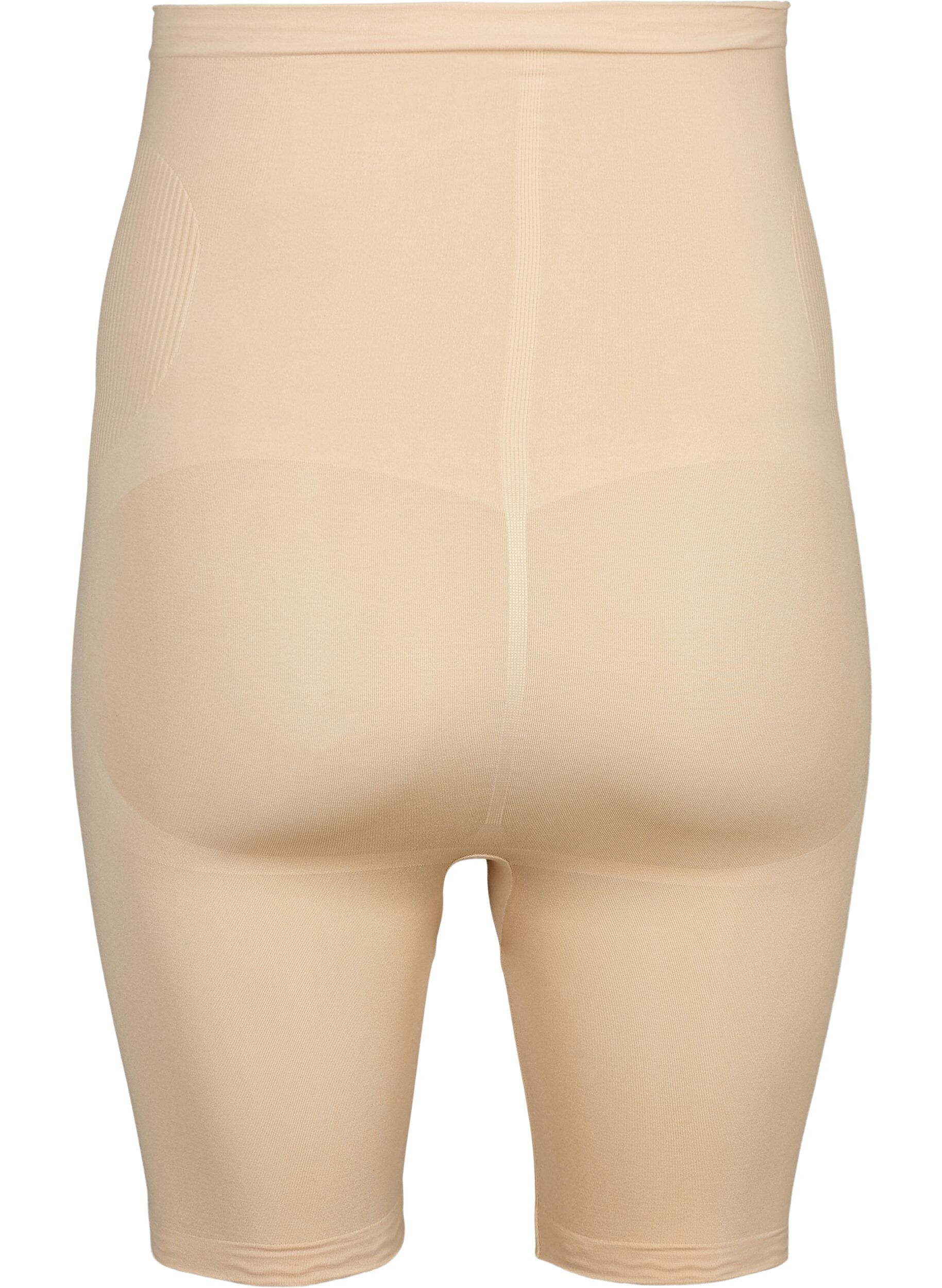Zizzi Shapewear shorts med h&oslash;yt liv, Beige, Packshot image number 1