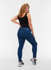 Jeggings med baklommer til gravide, Dark blue Jeggings med baklommer til gravide, Dark blue, Model
