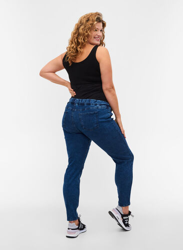Zizzi Jeggings med baklommer til gravide, Dark blue, Model image number 0