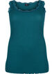 Topp med blondekant, Gr&oslash;nn, Packshot image number 0