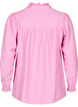 Bluse med volangkrage, Rosa, Packshot image number 1