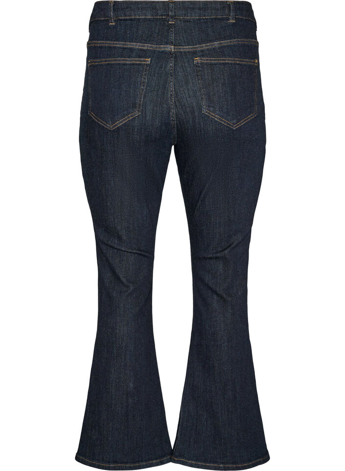 Ellen bootcut-jeans med h&oslash;y midje, Bl&aring;, Packshot image number 1
