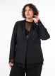 Blazer med blondedetaljer, Svart, Model image number 0