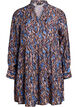 A-line kjole med volangkrage, Blå, Packshot image number 0