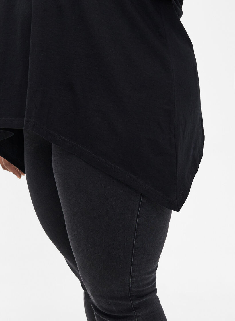 T-skjorte i bomull med korte ermer, Black W. Sun, Model image number 2