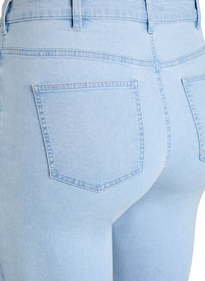 Amy super slim fit jeans med h&oslash;y midje, Bl&aring;, Packshot image number 3