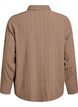 FLASH - Skjorte med tekstur, Brun, Packshot image number 1