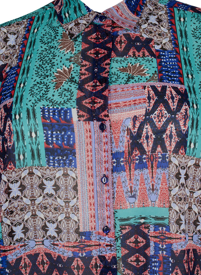 FLASH - Langermet skjorte med blomsterm&oslash;nster, Multi Ethnic , Packshot image number 2