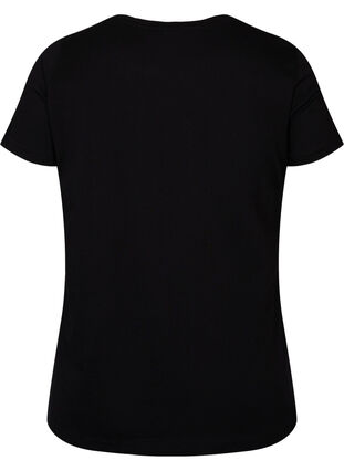 Kortermet T-skjorte med trykk, Black Rock, Packshot image number 1