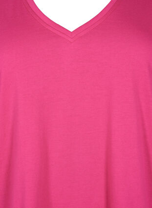 FLASH - T-skjorte med V-hals, Raspberry Rose, Packshot image number 2
