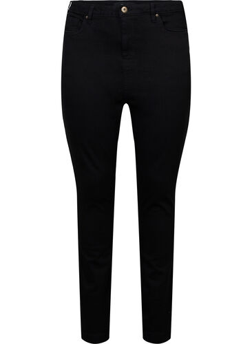 Bea jeans med ekstra høyt liv og super slim fit, Black, Packshot image number 0