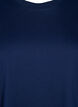 Basic T-skjorte i bomull med rund hals, Blå, Packshot image number 2