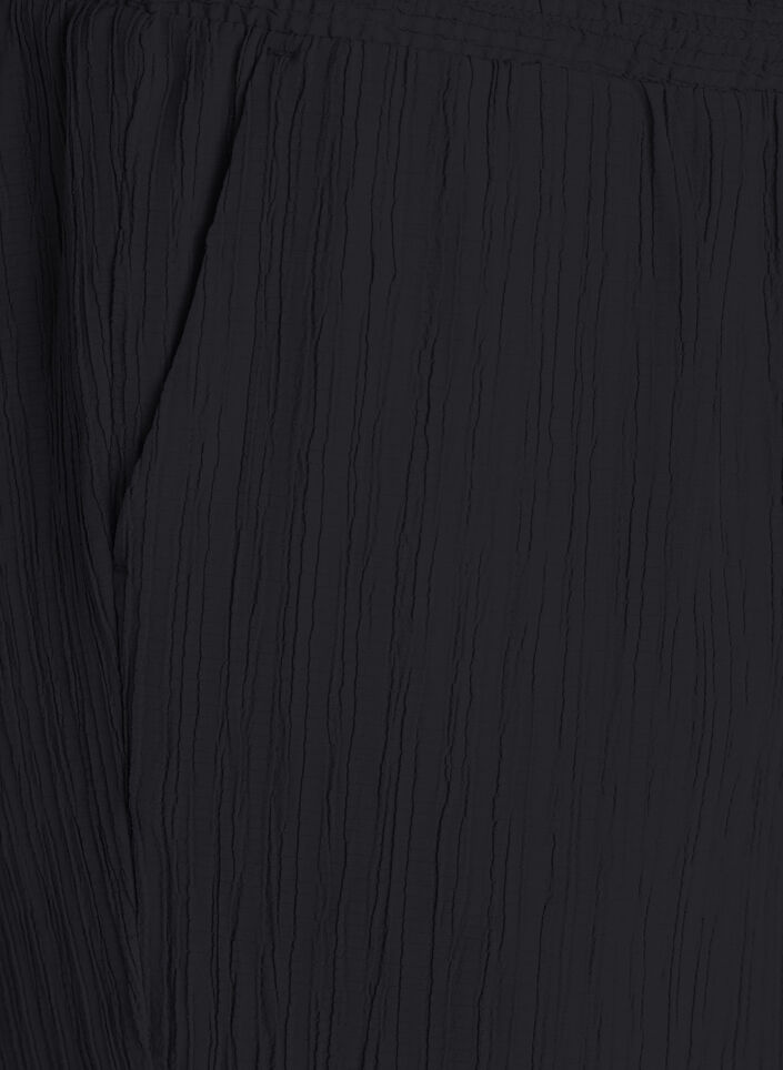 FLASH - Bukse med høy midje og vide ben, Svart, Packshot image number 2