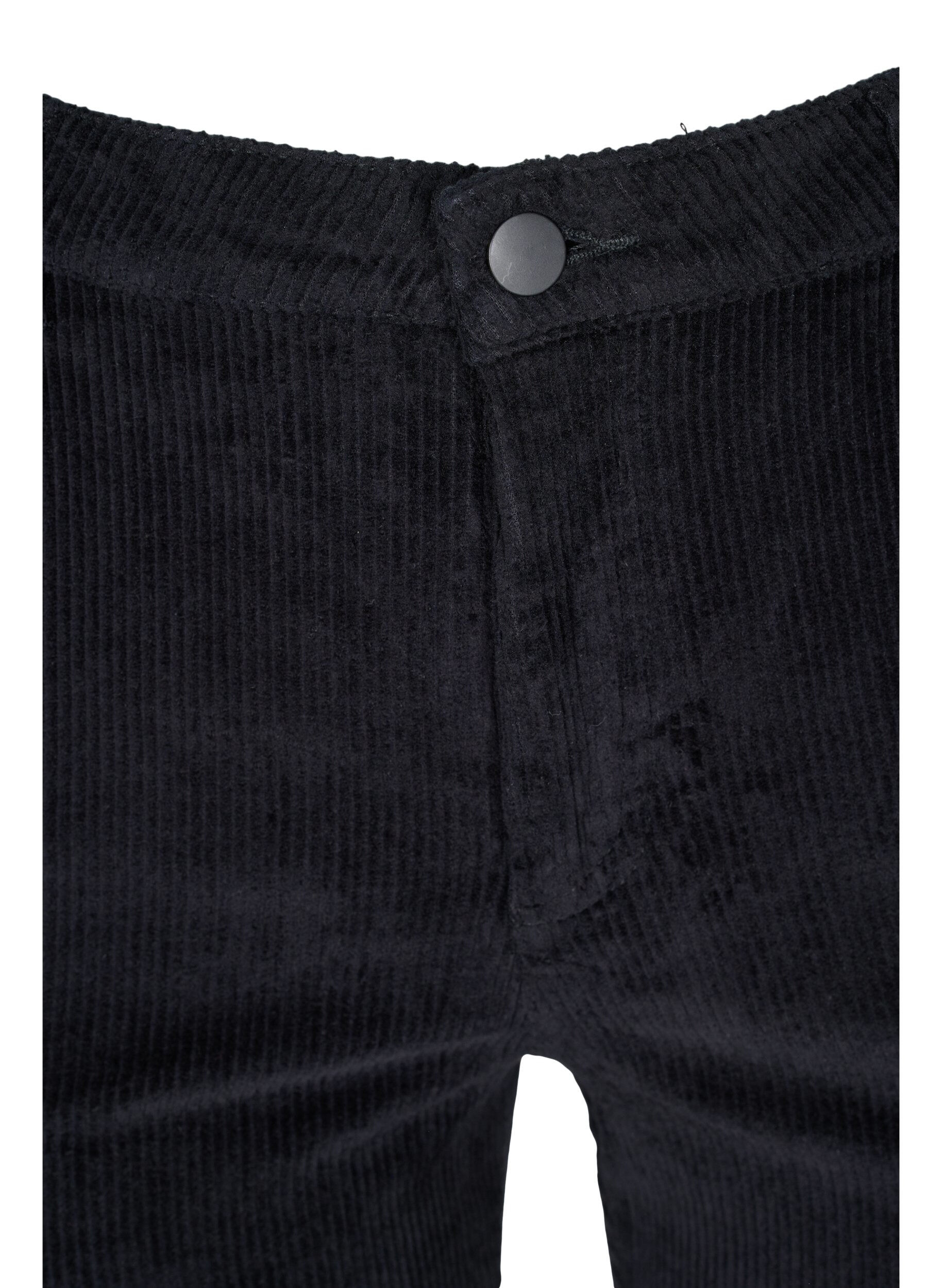 Zizzi Fl&oslash;yelsbukse med bootcut, Black, Packshot image number 2