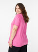 T-skjorte med trykk, Rosa, Model image number 2