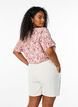 Shorts med lommer og elastisk linning, Vanilje, Model image number 1