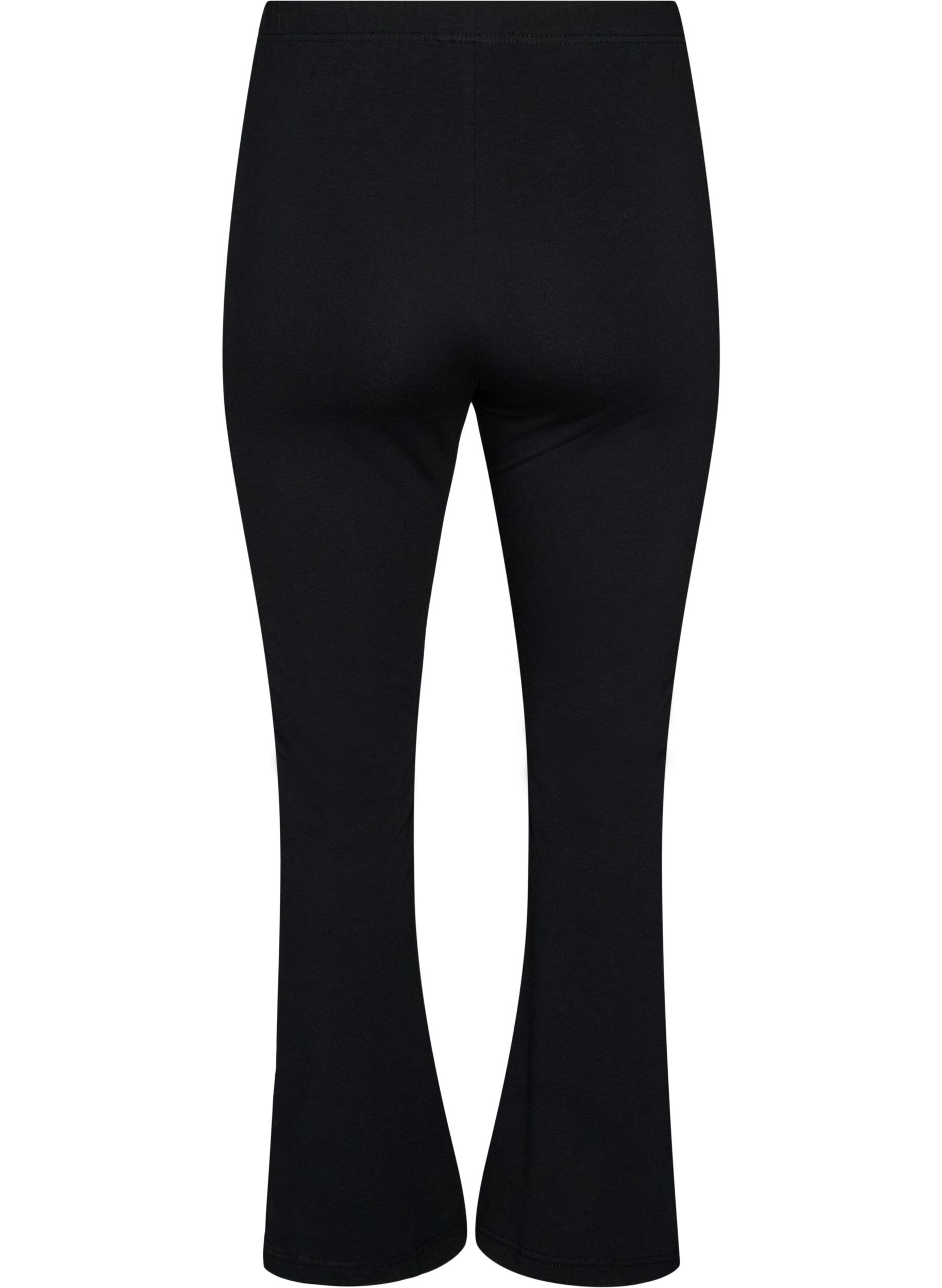 ZizziUtsvingte jerseybukser, Svart, Packshot image number 1