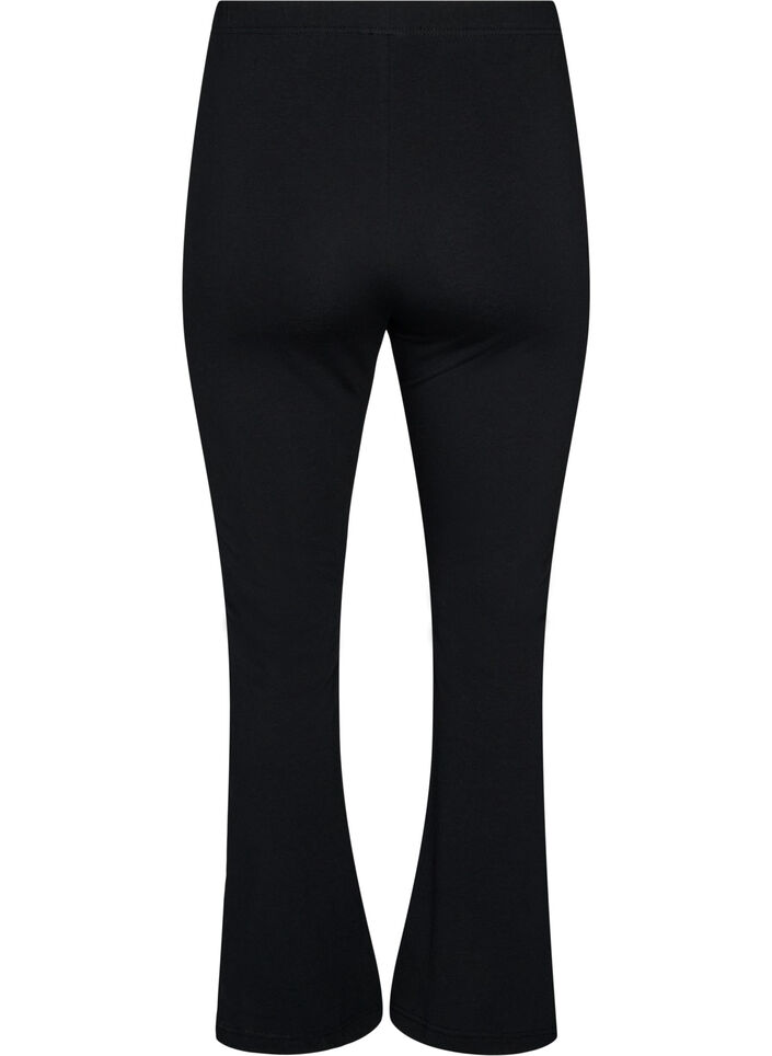 Utsvingte jerseybukser, Svart, Packshot image number 1