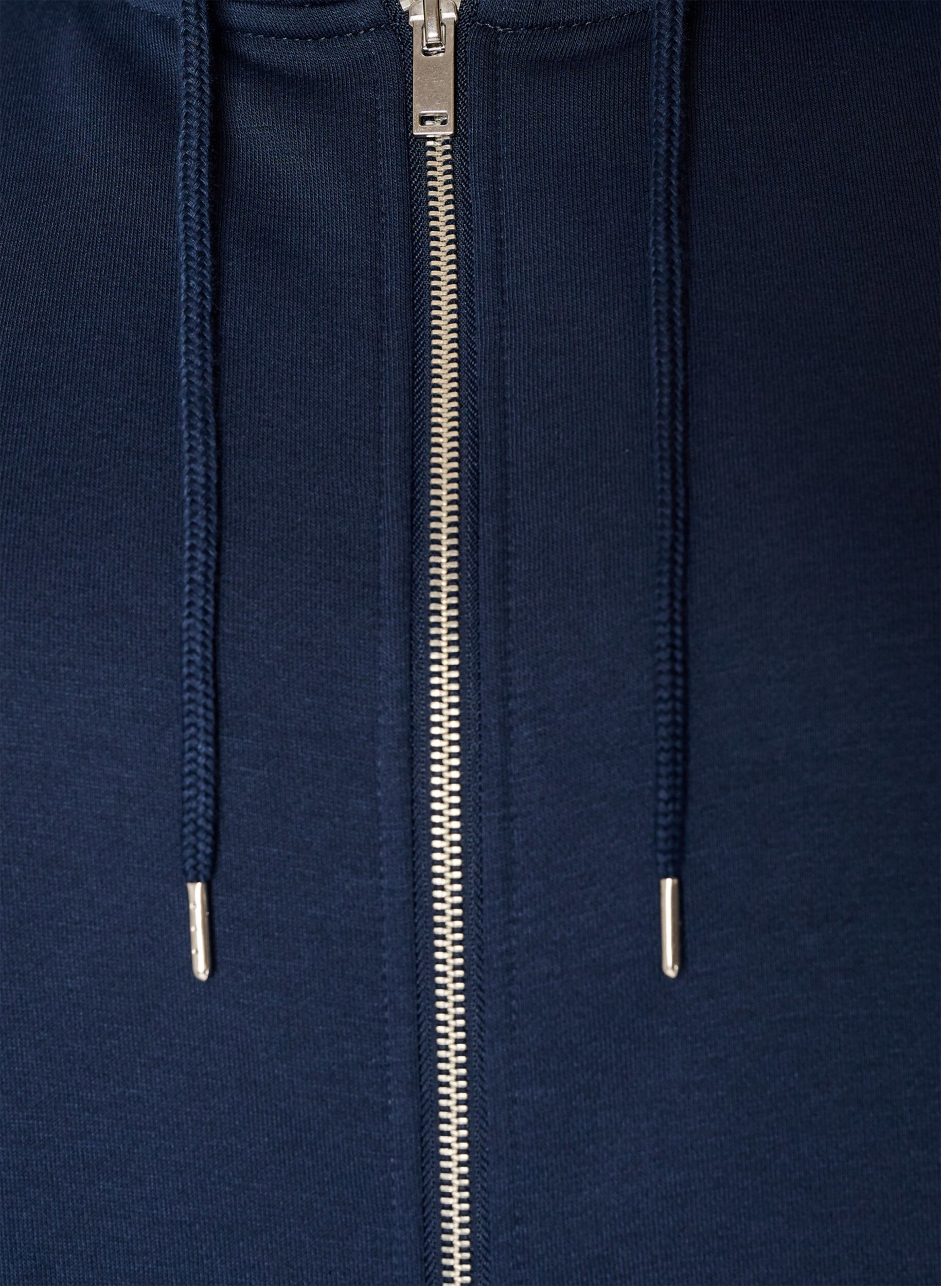 ZizziHettegenser med glidel&aring;s og lommer, Bl&aring;, Packshot image number 2