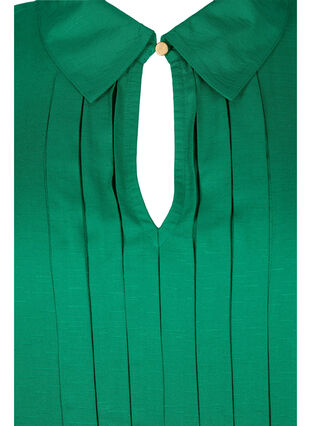Langermet bluse i viskose med skjortekrage, Jolly Green, Packshot image number 2