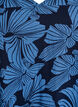 Kort A-linje kjole med blomstertrykk, Bl&aring;, Packshot image number 2