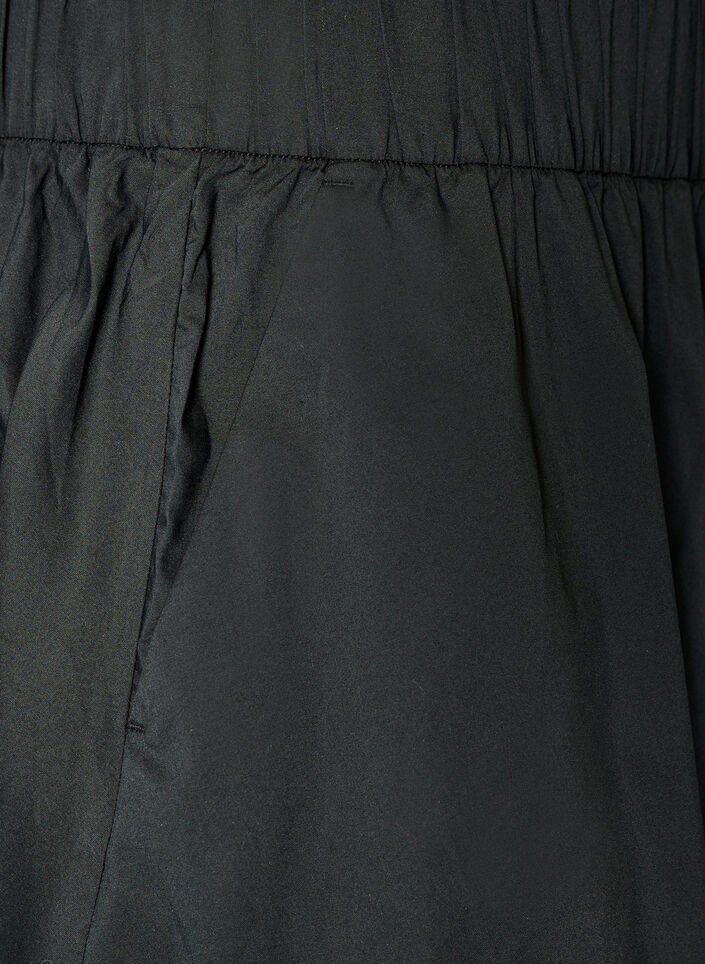 Vid A-linje midiskj&oslash;rt, Svart, Packshot image number 3