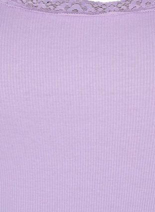 Topp med blondekant, Lavender, Packshot image number 2