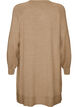 Kort strikkekjole med raglanermer og en midts&oslash;m, Beige, Packshot image number 1